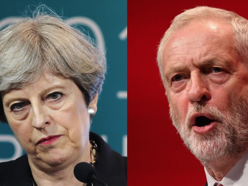 may vs corbyn