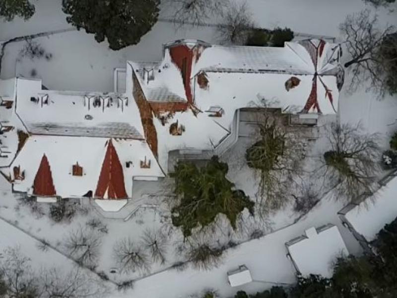 Εικόνες από το χιονισμένο Τατόι