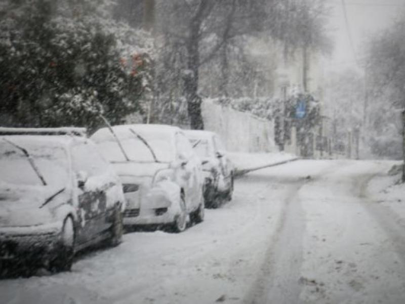 Χιόνια και στην Αθήνα