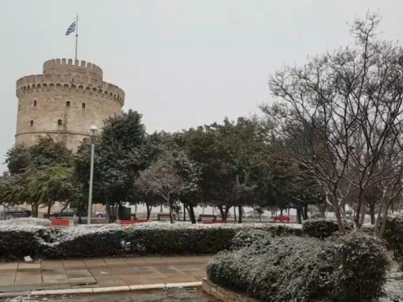 Χιόνι στη Θεσσαλονίκη