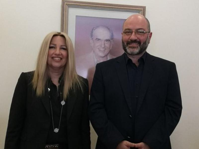 Ο Σάκης Αρναούτογλου και η Φώφη Γεννηματά