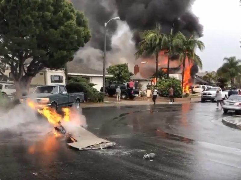 Πτώση αεροπλάνου στην Καλιφόρνια