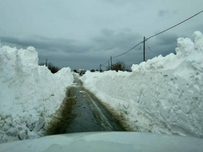 Χιόνι στη Σαμοθράκη