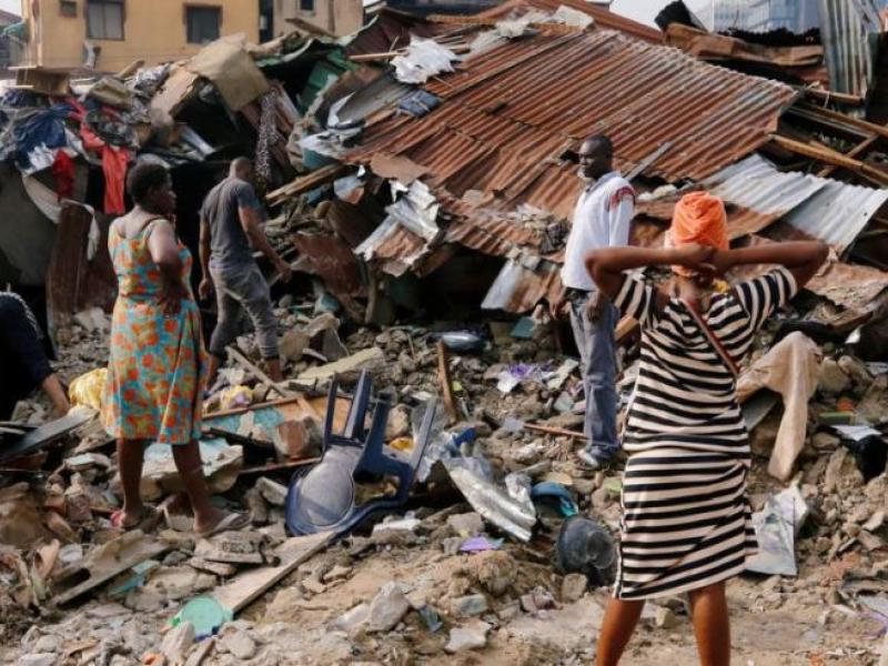 Κατάρρευση κτιρίου στη Νιγηρία
