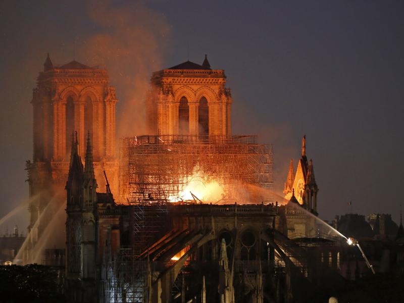 notre dam flames