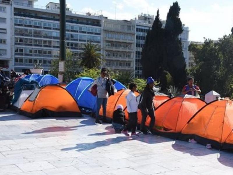 Σκηνές στο Σύνταγμα