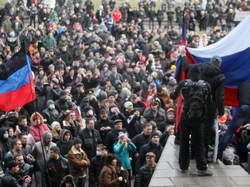 Φιλορωσική κινητοποίηση στην ανατολική Ουκρανία