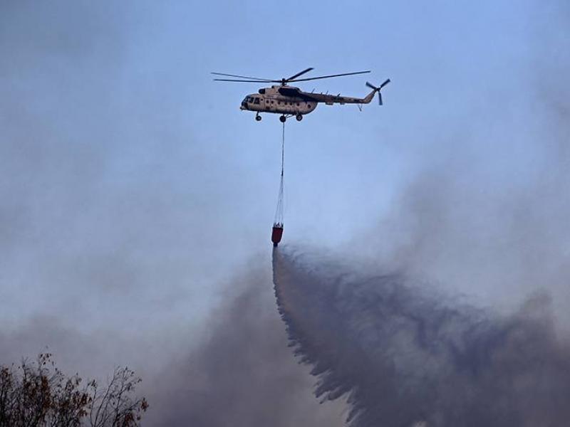 φωτια ελικόπτερο