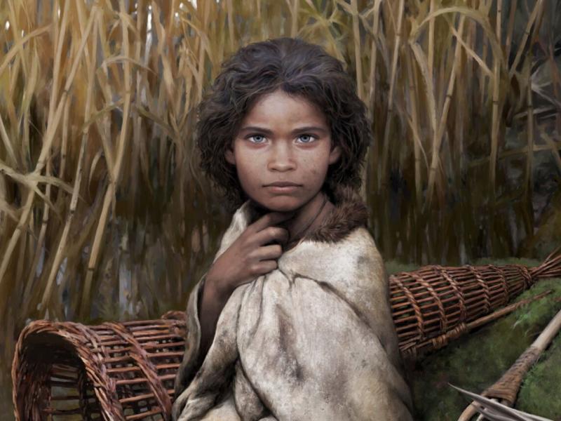 αρχαία μελαχρινή Σκανδιναβή