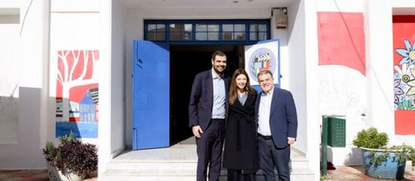  Επίσκεψη Σοφίας Ζαχαράκη και Παύλου Μαρινάκη στο 2ο ΓΕΛ Γέρακα