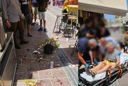 Έπεσε γλάστρα πάνω στο κεφάλι τουρίστριας