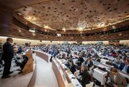 Ο επικεφαλής του ΠΟΥ Tedros Adhanom Ghebreyesus μίλησε κατά την έναρξη της 78ης Παγκόσμιας Συνέλευσης του Οργανισμού
