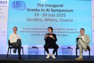 Συζήτηση Κυριάκου Μητσοτάκη με τον καθηγητή Δασκαλάκη στο συνέδριο Greeks in AI