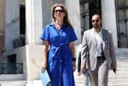 Η Μαρία Καρυστιανού στη Βουλή