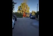 Φωτιά στον προαστιακό στην Πάτρα