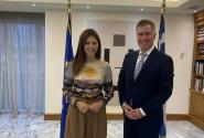 Συνάντηση Σοφίας Ζαχαράκη - Πρύτανη ΔΙΠΑΕ