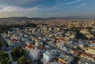 Πανοραμική φωτογραφία με σπίτια στην Αθήνα