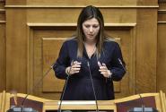 Η Υπουργός Παιδείας, Σοφία Ζαχαράκη στη Βουλή 