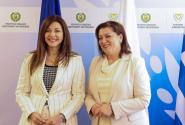 Η Υπουργός Παιδείας, Σοφία Ζαχαράκη με την υπουργό Παιδείας της Κύπρου