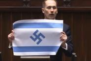 Πολωνός βουλευτής σήκωσε σημαία του Ισραήλ με σβάστικα: «Είναι το νέο τρίτο Ράιχ»