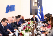 Ο Κυριάκος Μητσοτάκης στο υπουργικό συμβούλιο