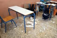 Σοβάδες έπεσαν σε σχολείο στην Καβάλα