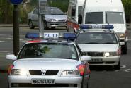 British police cars