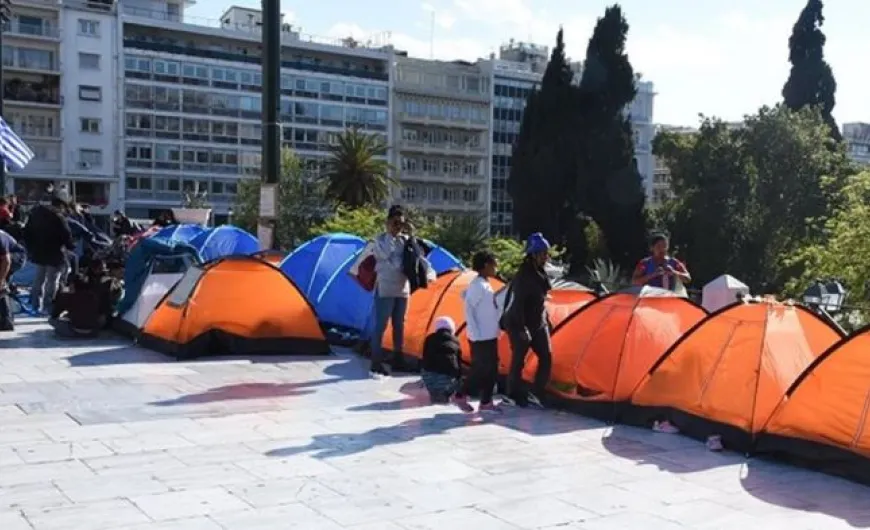 Σκηνές στο Σύνταγμα