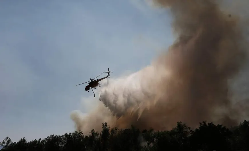 Εύβοια: Περιορισμένη σε χαράδρα η φωτιά, μακριά από το χωριό Πλατανιά