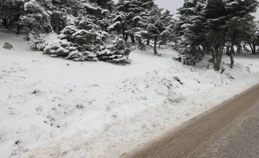 Έπεσαν τα πρώτα χιόνια στην Πάρνηθα