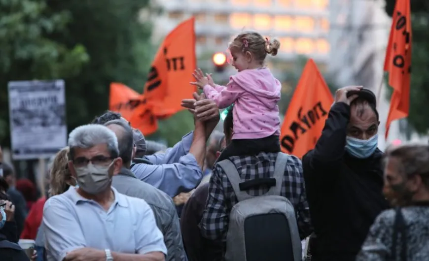 πανεκπαιδευτικό συλλαλητήριο 1 Οκτωβρίου 2021, διαδηλωτές ΟΛΜΕ