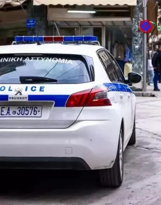 περιπολικό, δρόμος, άνθρωποι