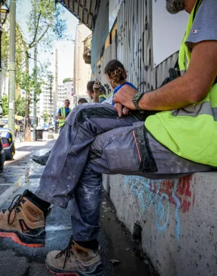 Εργάτης στον καύσωνα