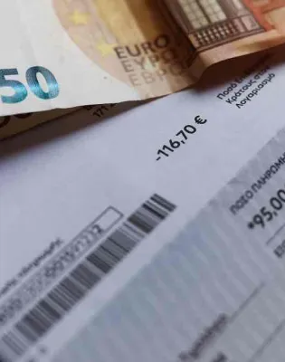 Τιμολόγιο ρεύματος της ΔΕΗ με ευρώ