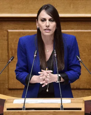 Η υφυπουργός Εσωτερικών, Βιβή Χαραλαμπογιάννη