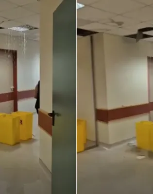 Κατέρρευσε η οροφή νοσοκομείου στη Ρόδο
