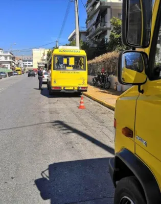 Κίτρινα σχολικά λεωοφορεία