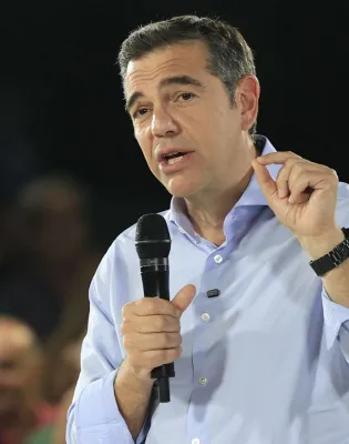 Ο πρόεδρος της ΕΛΑΣ Αλέξης Τσίπρας στην Κύπρο