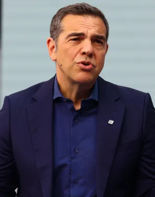 Ο πρόεδρος της Ελληνικής Αριστερής Συμπαράταξης Αλέξης Τσίπρας