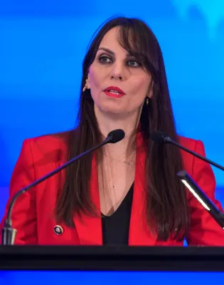 Η υφυπουργός Εσωτερικών Βιβή Χαραλαμπογιάννη
