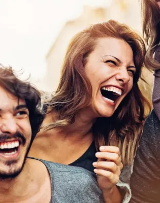 people laughing