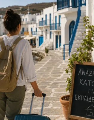 Εκπαιδευτικός με βαλίτσα αναζητά σπίτι σε νησί