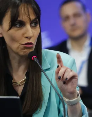 Η υφυπουργός Εσωτερικών Βιβή Χαραλαμπογιάννη