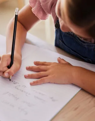 kid writing