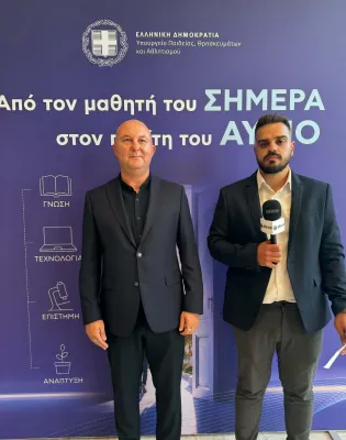 Ο Διευθυντής Πρωτοβάθμιας Εκπαίδευσης Ζακύνθου, Αθανάσιος Κατσίμπελης