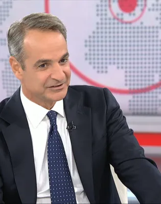 Ο πρωθυπουργός Κυριάκος Μητσοτάκης στην ΕΡΤ