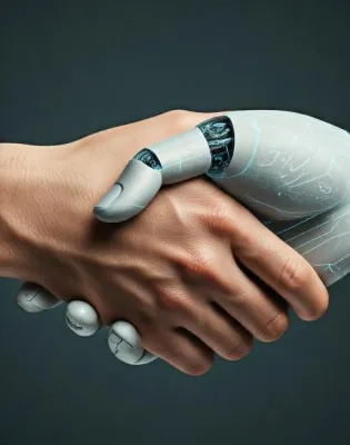 robot and human