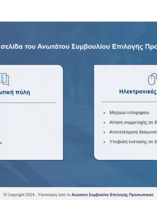 Σε λειτουργία οι ηλεκτρονικές υπηρεσίες και το helpdesk του ΑΣΕΠ