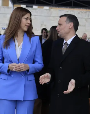 Χάρης Δούκας και Σοφία Ζαχαράκη