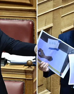 Κόντρα Βελόπουλου Φλωρίδη στη Βουλή για τα οστά από τα Τέμπη που παρουσίασε ο πρόεδρος της Ελληνική Λύσης